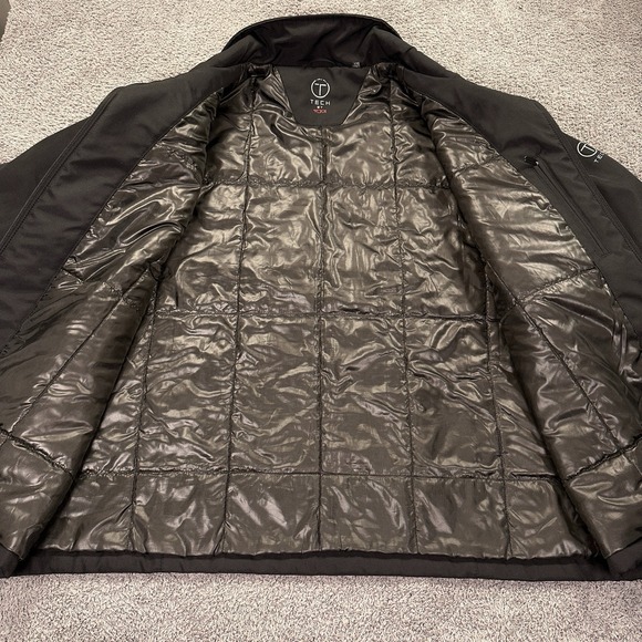 Tumi T Tech Jacket Mens 2XL XXL Black Travel Windbreaker Insulated Softshell - Picture 11 of 14